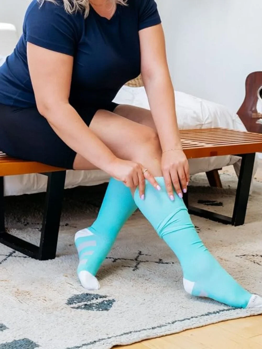 Wide Calf Compression Socks for Women & Men Extra Large Size Support Socks